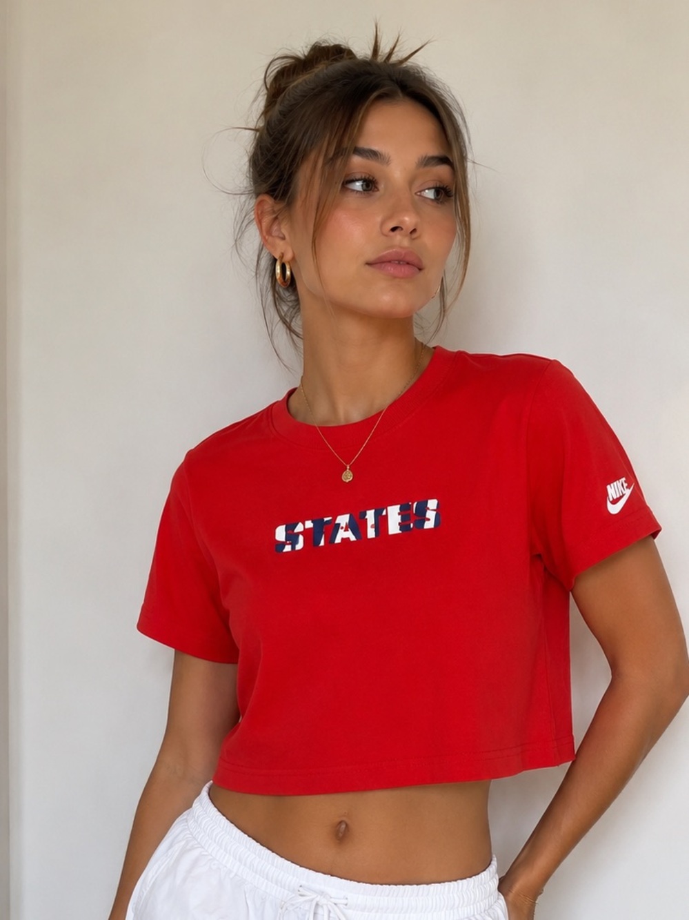 🇺🇸❤️ Nike USA States Patch Crop Tee | Women’s Medium